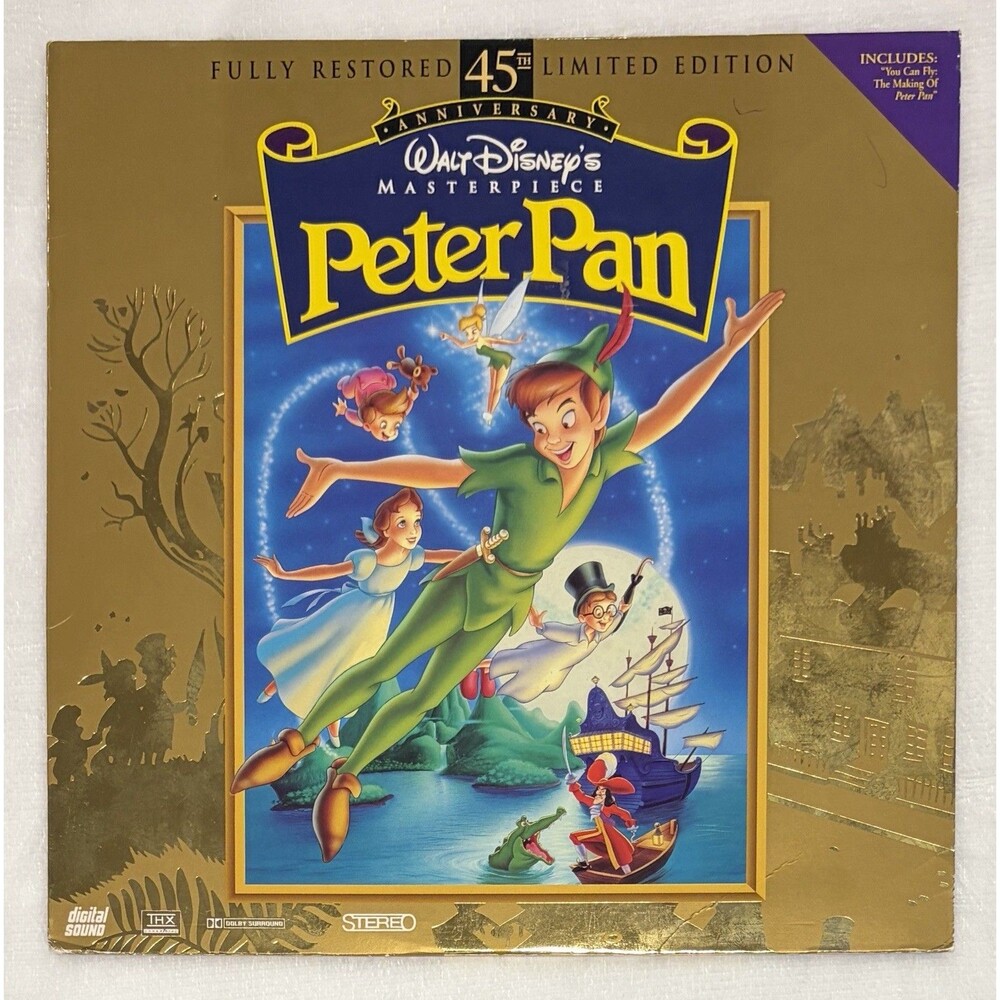 Peter Pan (Laserdisc, 1998, 45th Anniversary Limited Edition) Dolby Surround